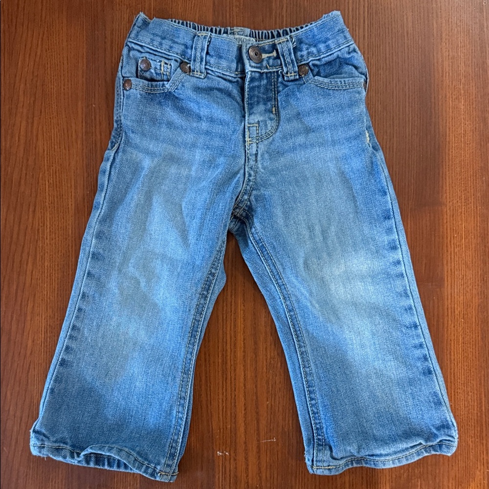 OshKosh B’gosh Baby Girl Jeans 18 Months | Classic Denim Pants Adjustable Waist